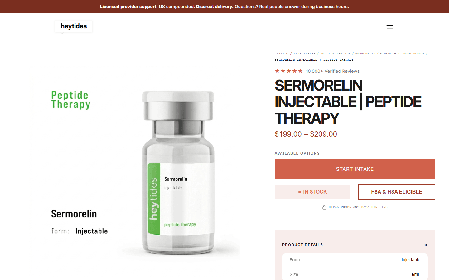 Product page