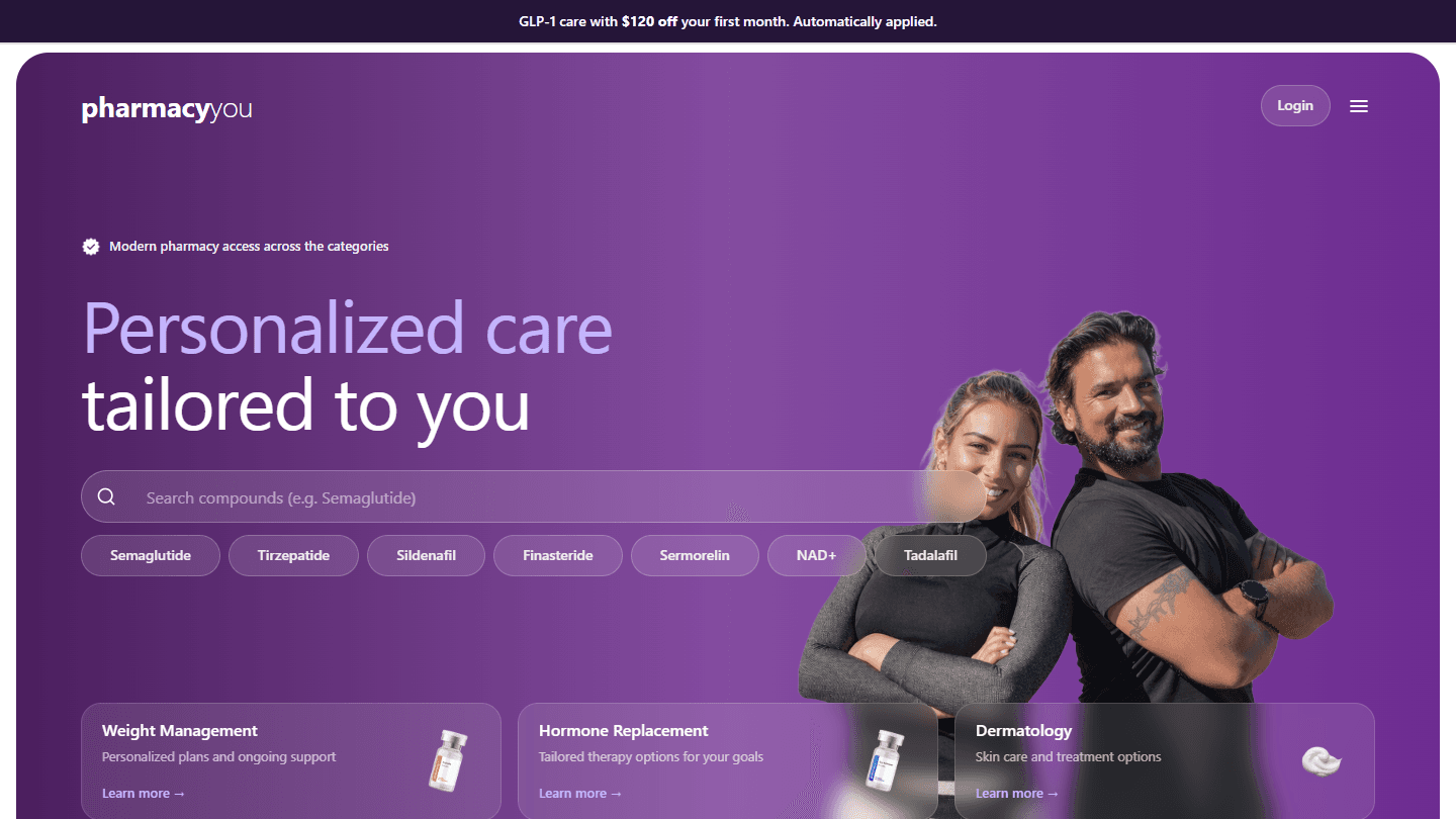 The PharmacyTime WooCommerce website