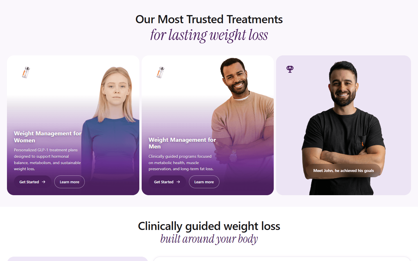 Weight-management program cards