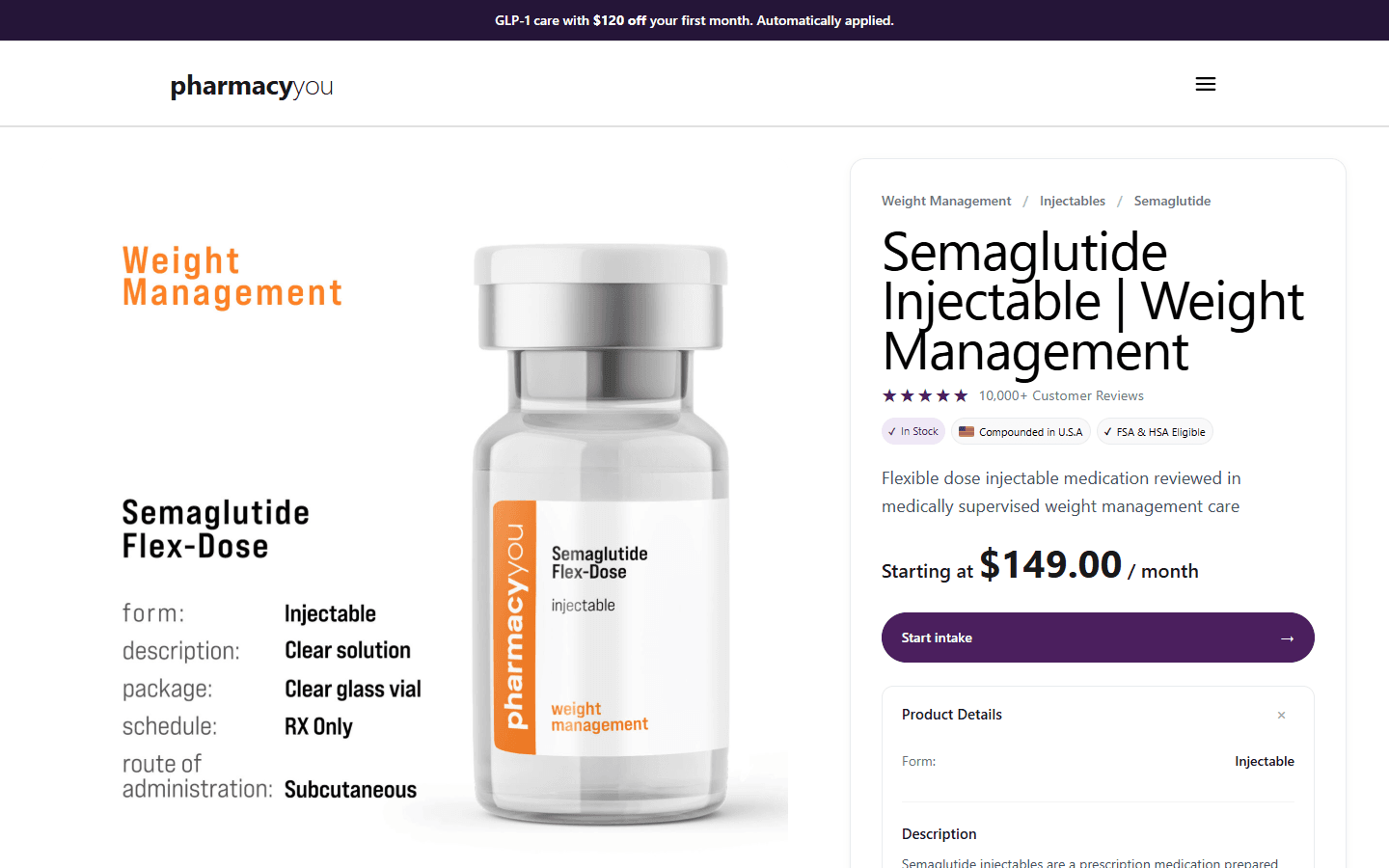 Product page