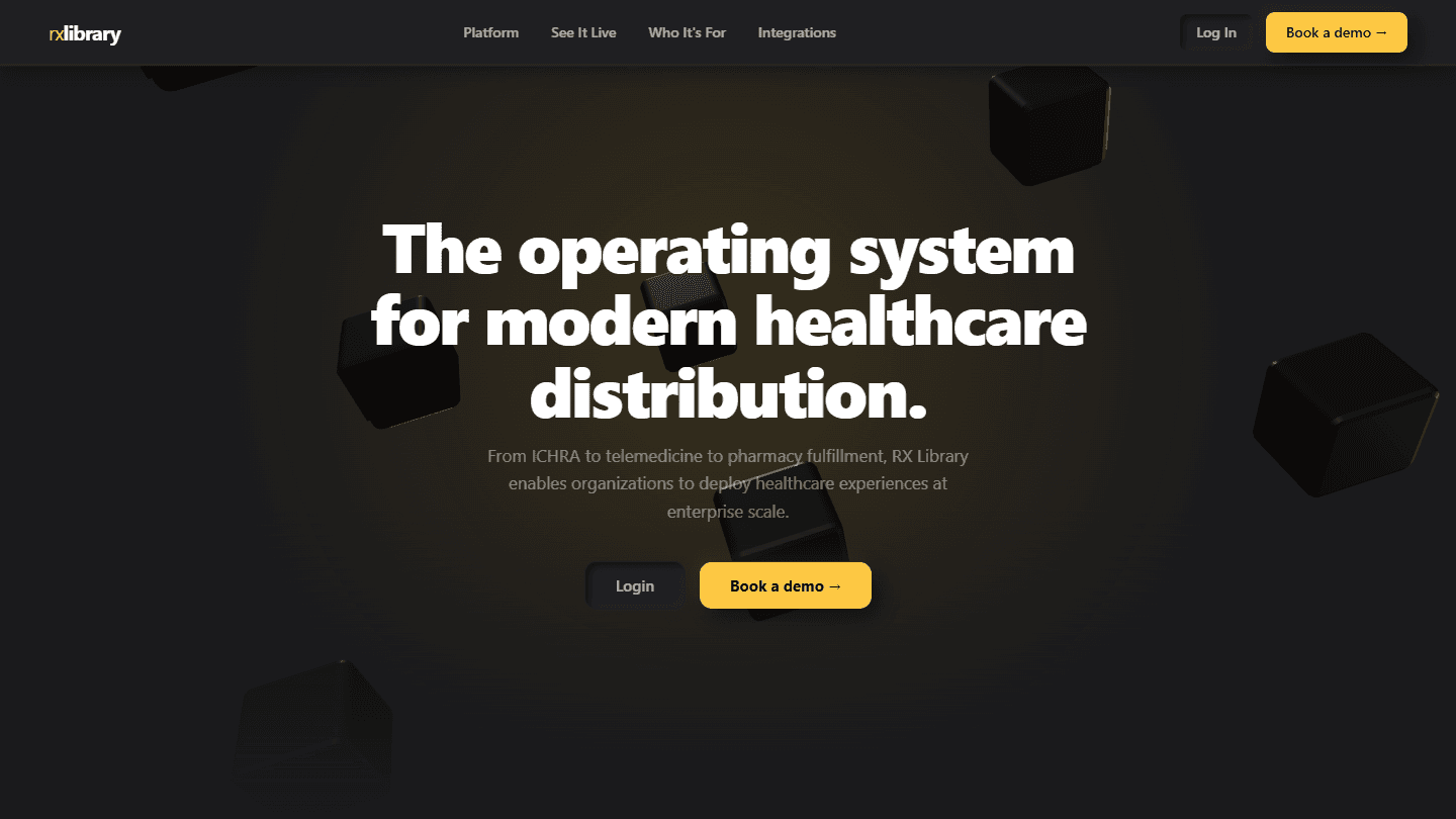 RX Library website hero